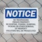 Signmission No Trespassing Private Property No Hunting OSHA Notice Sign, Plastic, 10in W x 7in L, 2PK OS-2PACK-NS-P-710-L-14972 - alternate 3